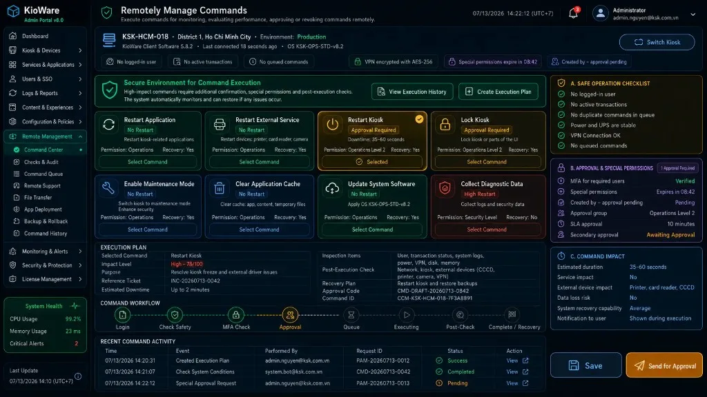 Remote command center